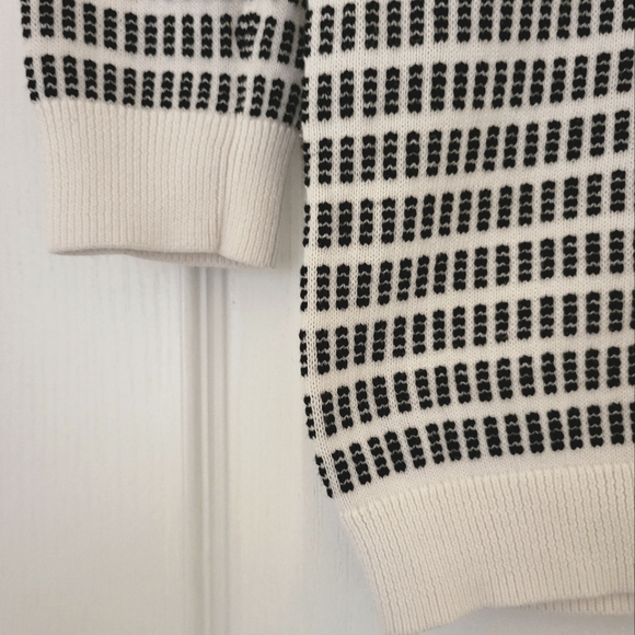 🛍CLEARANCE🛍 J Crew Dot-Dash Three-Quarter Sleeve Sweater Sz. XXS - Picture 5 of 8